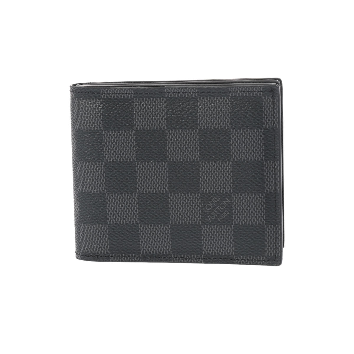 LOUIS VUITTON ルイヴィトン ダミエグラフィット ポルトフォイユ アメリゴ NM 黒/グレー N60053 メンズ ダミエグラフィットキャンバス 二つ折り財布 Aランク 中古 