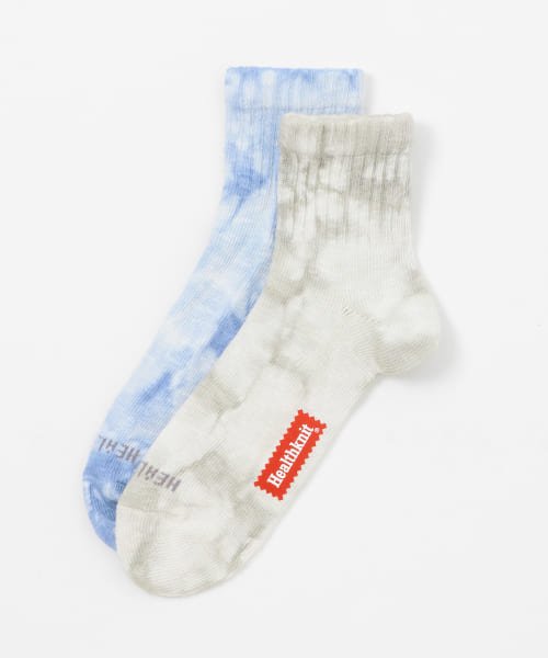 Healthknit　HK ミドルソックス TIE－DYE 2P