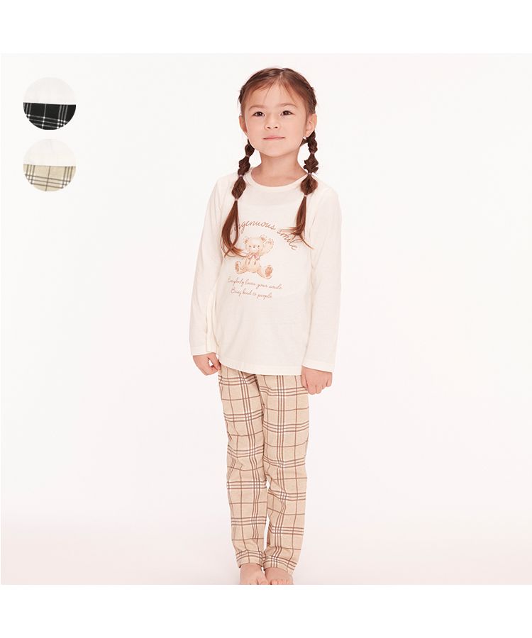 キッズフォーレ/【子供服】 Kids Foret (キッズフォーレ) くまプリント長袖パジャマ 9･･･