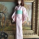 ★sale 訳あり　momoko用　浴衣と帯（サーモンピンクに現代柄）