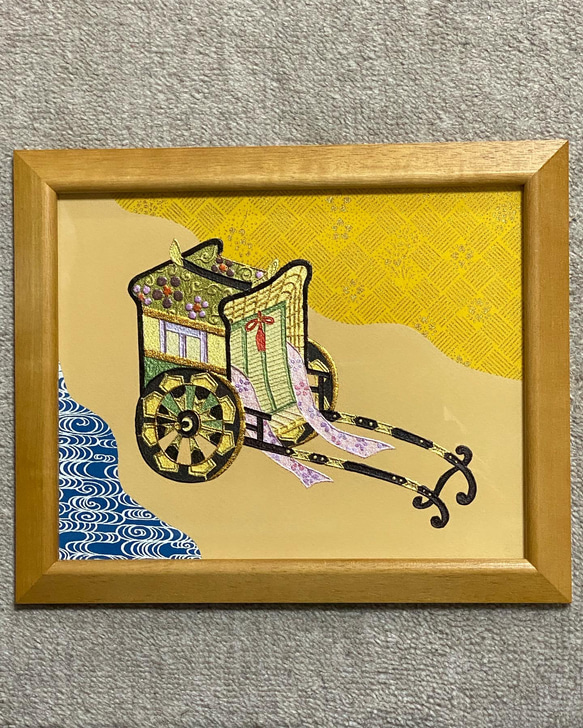 金彩絵画(御所車)