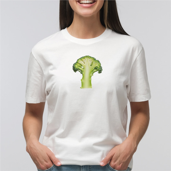 ブロッコリー Tシャツイラスト写真 印刷 野菜 【名入れOK】 プリント tシャツ