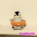 羊毛 浮き輪ペンギンさん（オレンジ）