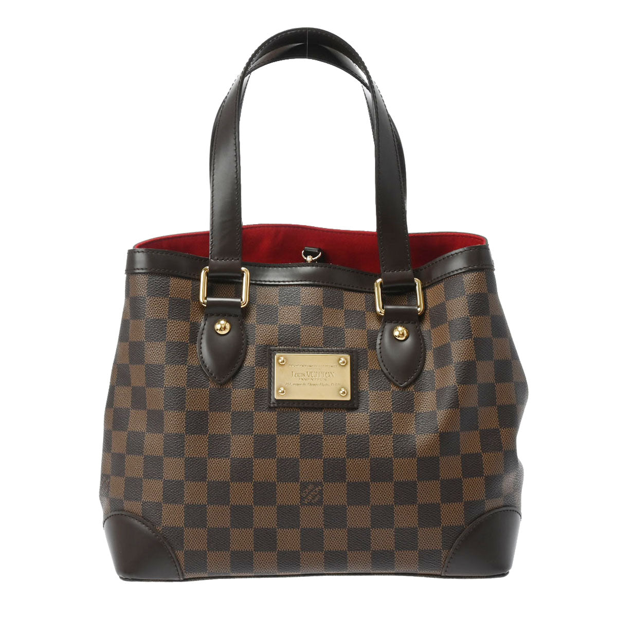 LOUIS VUITTON ルイヴィトン ダミエ ハムステッド PM ブラウン N51205 レディース ダミエキャンバス ハンドバッグ Aランク 中古 