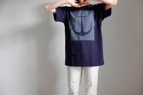 ◆◇ ⚓︎⚓︎⚓︎ 5.6oz　Tシャツ　navy