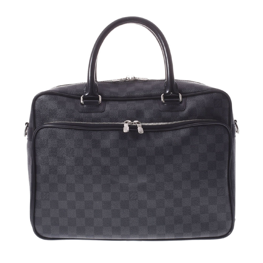 LOUIS VUITTON ルイヴィトン ダミエ グラフィット イカール 2WAY 黒 N23253 メンズ ダミエグラフィットキャンバス ビジネスバッグ Bランク 中古 