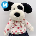 JELLYCAT ジェリーキャット バシュフル Mサイズ用 パーカー りんご柄 着せ替え 洋服 コスチューム