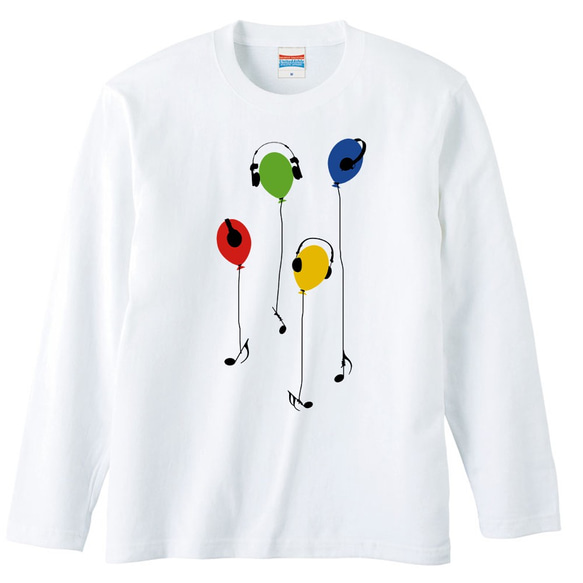 [ロングスリーブTシャツ] Music Balloon