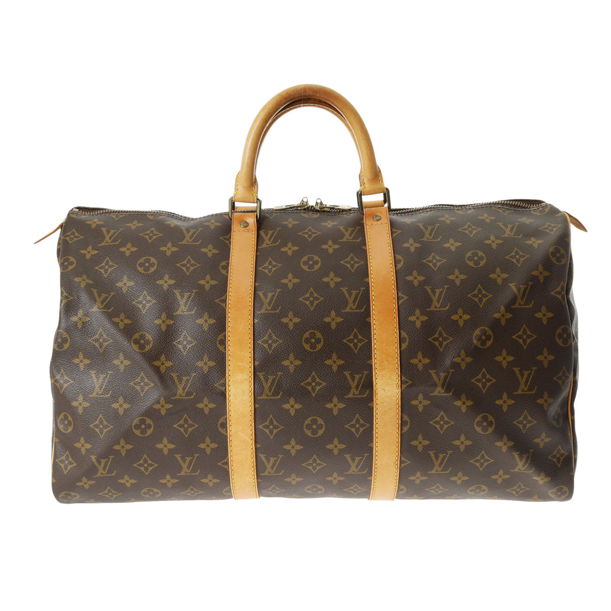 LOUIS VUITTON ルイヴィトン モノグラム キーポル 50 ブラウン M41426 ユニセックス モノグラムキャンバス ボストンバッグ Bランク 中古 