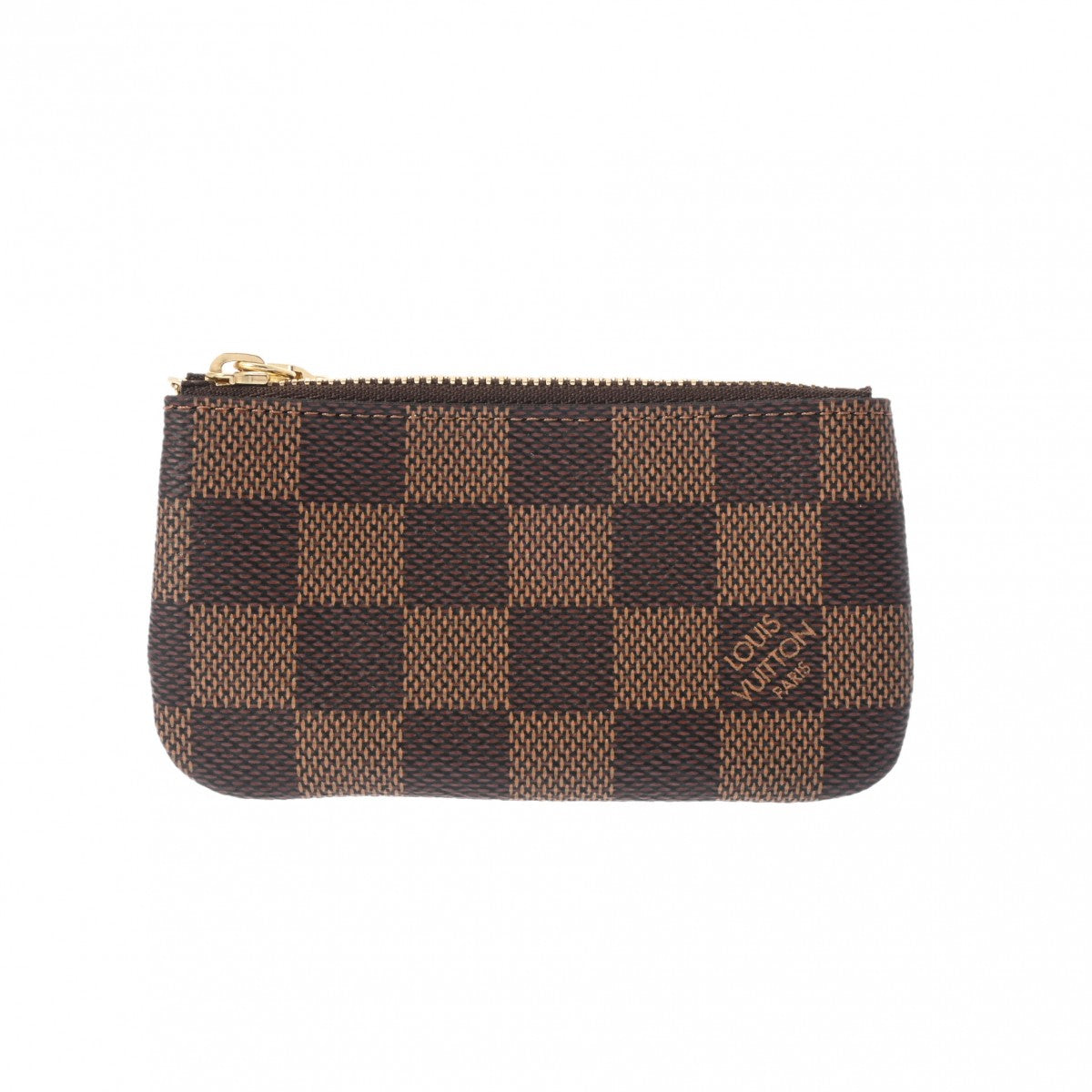 LOUIS VUITTON ルイヴィトン ダミエ ポシェットクレ  ブラウン N62658 ユニセックス ダミエキャンバス コインケース 新同 中古 