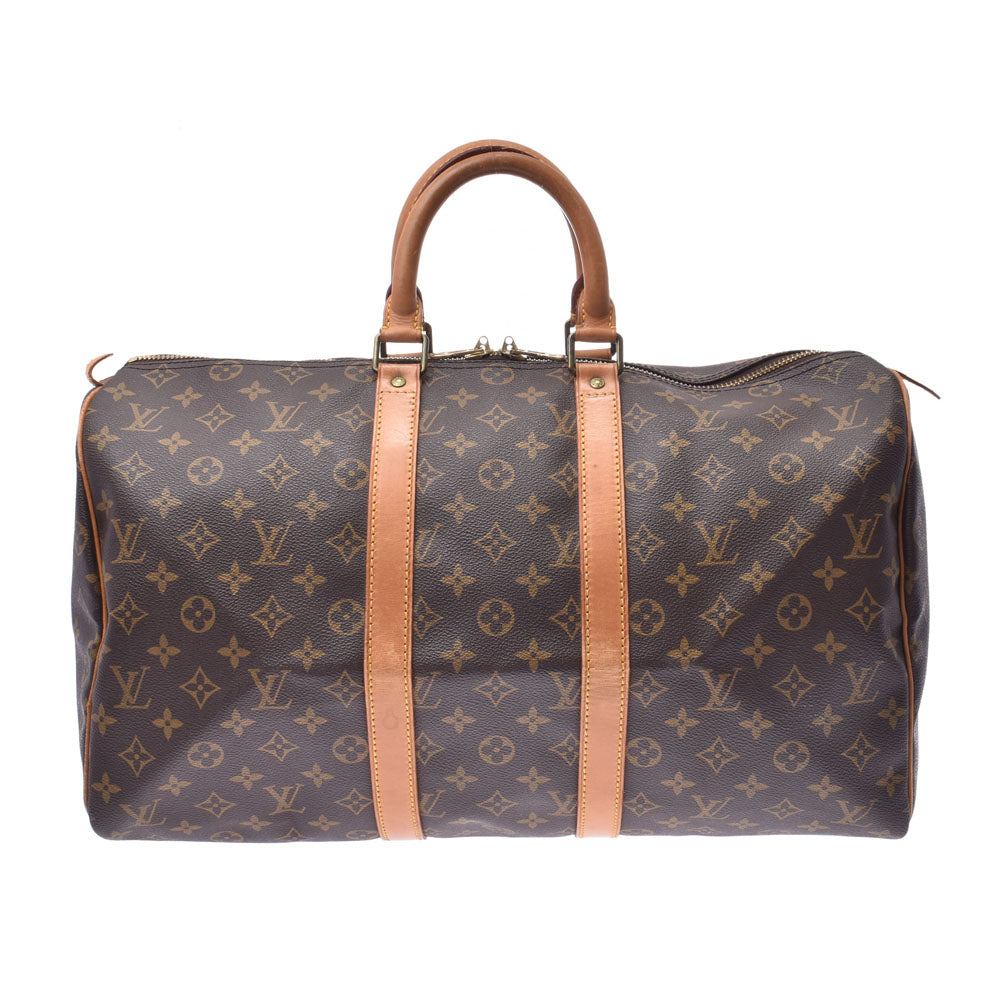 LOUIS VUITTON ルイヴィトン モノグラム キーポル45 ブラウン M41428 ユニセックス モノグラムキャンバス ボストンバッグ Bランク 中古 