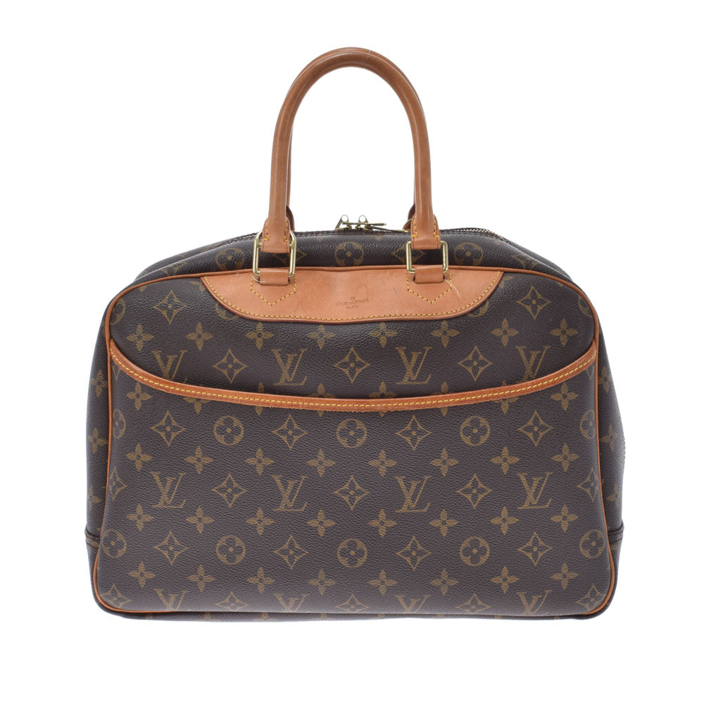 LOUIS VUITTON ルイヴィトン モノグラム ドーヴィル ブラウン M47270 ユニセックス モノグラムキャンバス ハンドバッグ Bランク 中古 