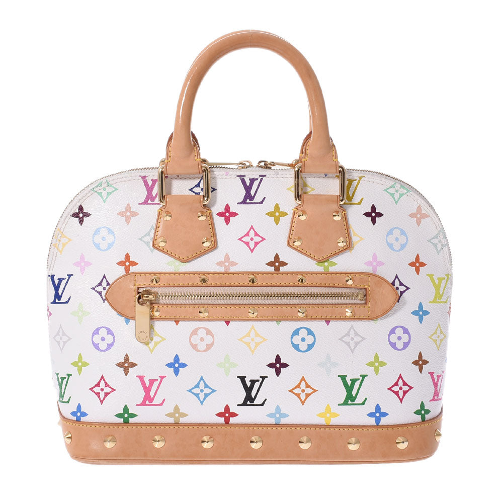 LOUIS VUITTON ルイヴィトン マルチカラー アルマ ブロン(白) M92647 レディース モノグラムマルチカラー ハンドバッグ ABランク 中古 