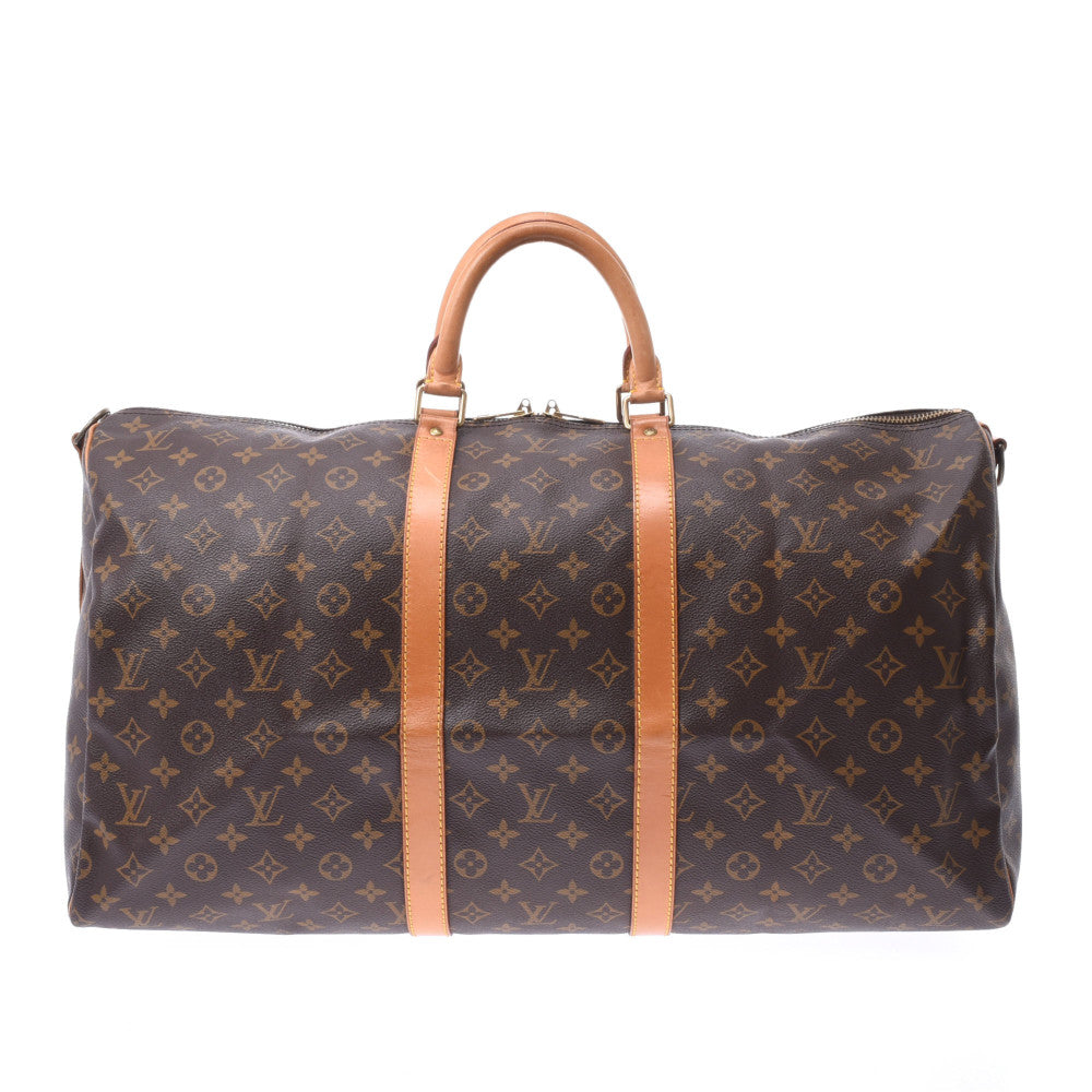 LOUIS VUITTON ルイヴィトン モノグラム キーポルバンドリエール55 ブラウン M41414 ユニセックス モノグラムキャンバス ボストンバッグ Bランク 中古 