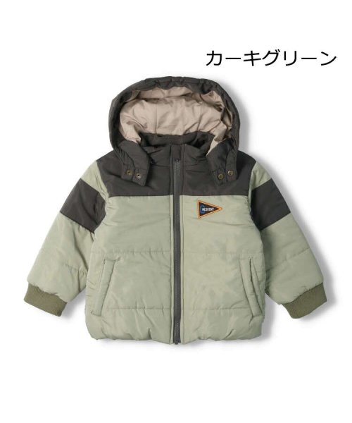 【子供服】 crescent (クレセント) 配色中綿ジャケット 80cm～130cm N50103