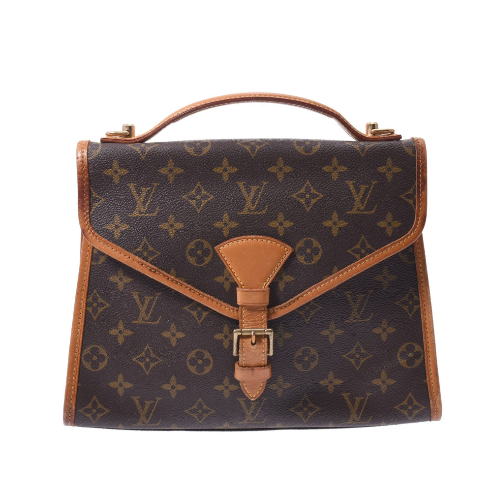 LOUIS VUITTON ルイヴィトン モノグラム ベルエア 2WAY ブラウン M51122 ユニセックス モノグラムキャンバス ハンドバッグ Cランク 中古 