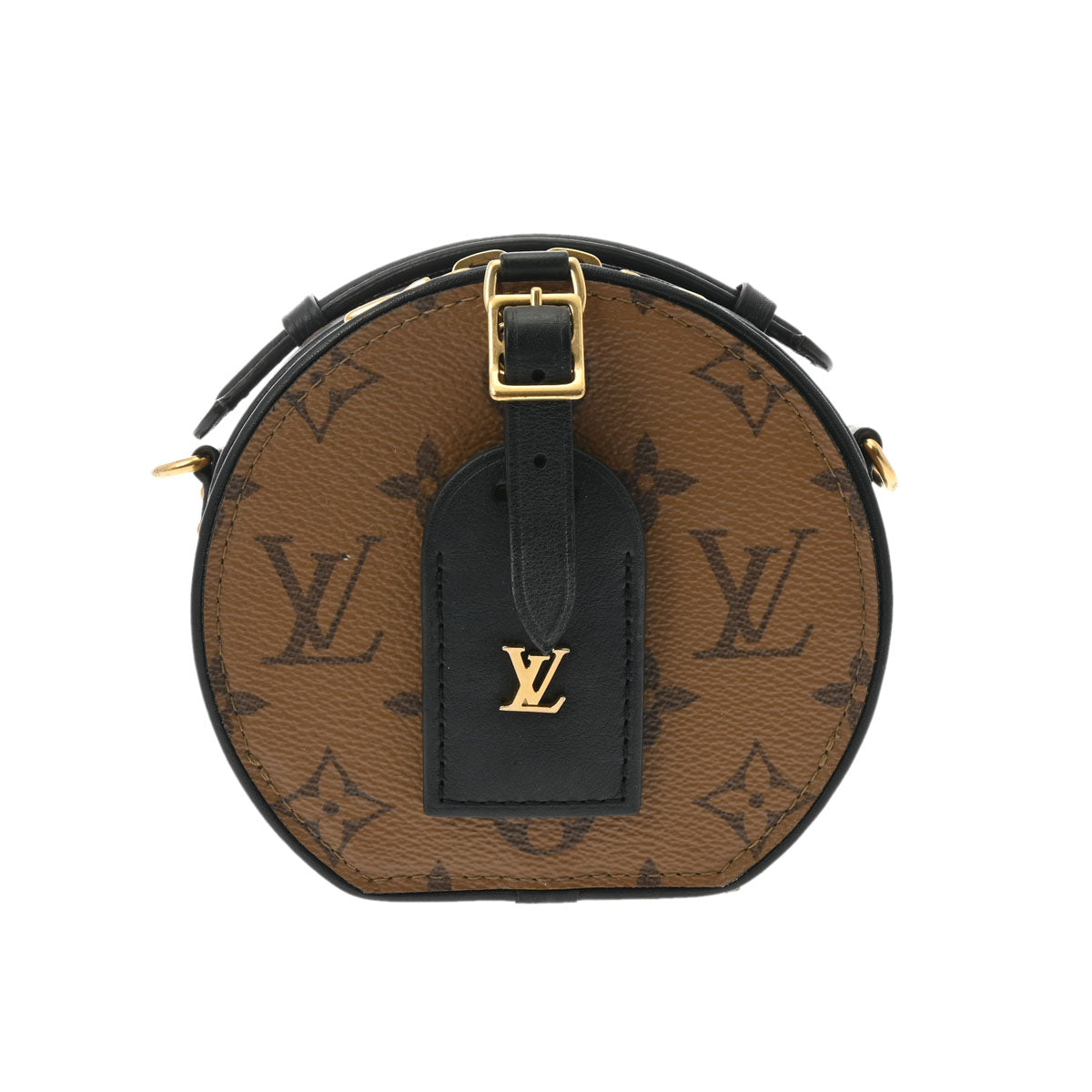 LOUIS VUITTON ルイヴィトン モノグラムリバース ミニポワットシャポー ブラウン M68577 レディース モノグラムキャンバス ショルダーバッグ ABランク 中古 