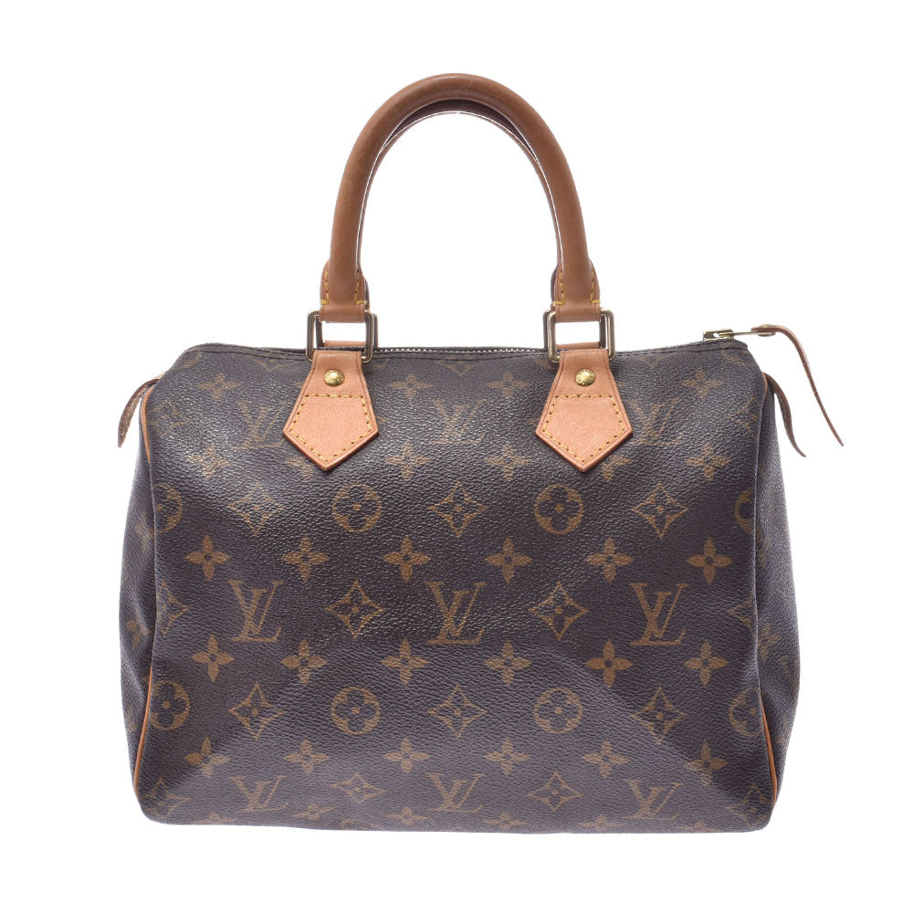 LOUIS VUITTON ルイヴィトンスピーディ25  14145 ブラウン レディース モノグラムキャンバス ハンドバッグ M41528  中古