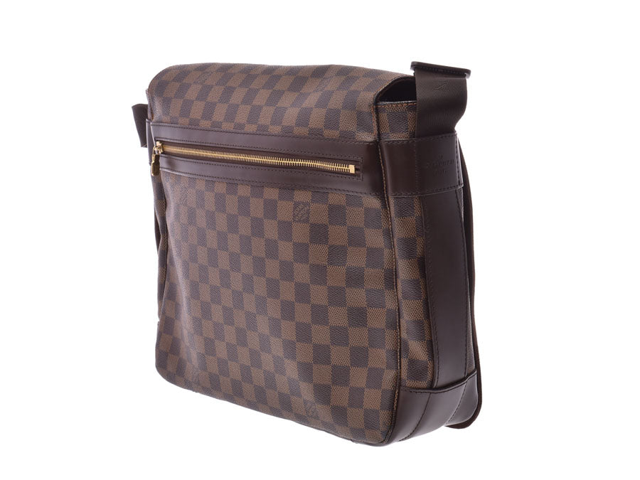 ルイヴィトン ダミエ バスティーユ ブラウン N45258 メンズ レディース 本革 ショルダーバッグ ABランク LOUIS VUITTON 中古 