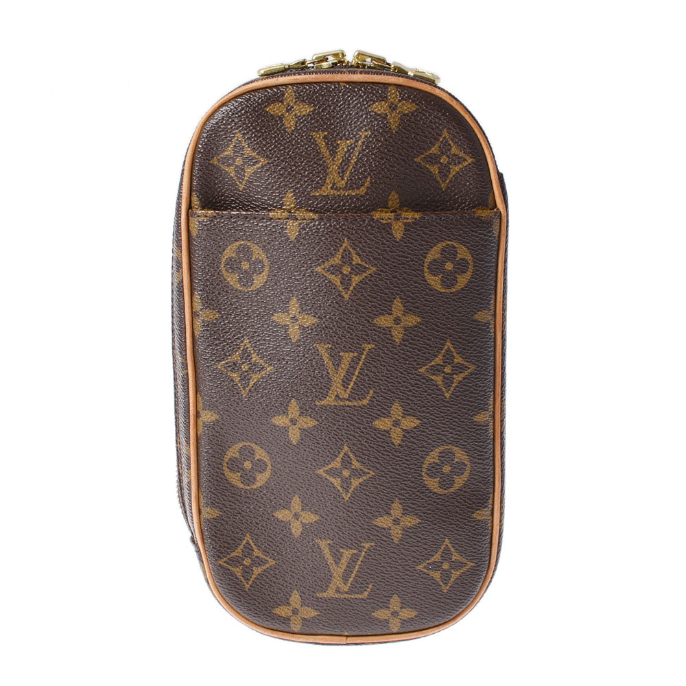 LOUIS VUITTON ルイヴィトン モノグラム ポシェットガンジュ ブラウン M51870 ユニセックス モノグラムキャンバス ボディバッグ ABランク 中古 