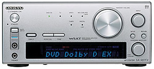 ONKYO INTEC205 AVセンター 35W×3ch シルバー SA-907FX(S)【中古品】