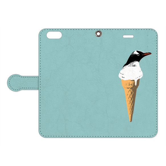 [手帳型iPhoneケース] cool biz penguin 2