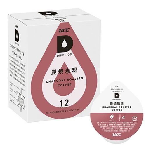 UCC上島珈琲 DPSM002 炭焼珈琲DRIP POD コーヒーメーカー 専用カプセル コーヒー ドリップポッド 12個入(12杯分)