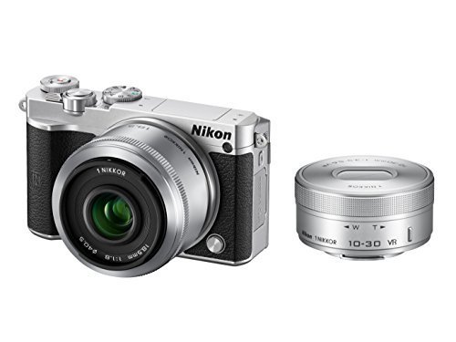 Nikon ミラーレス一眼 Nikon1 J5 ダブルレンズキット シルバー J5WLKSL【中古品】