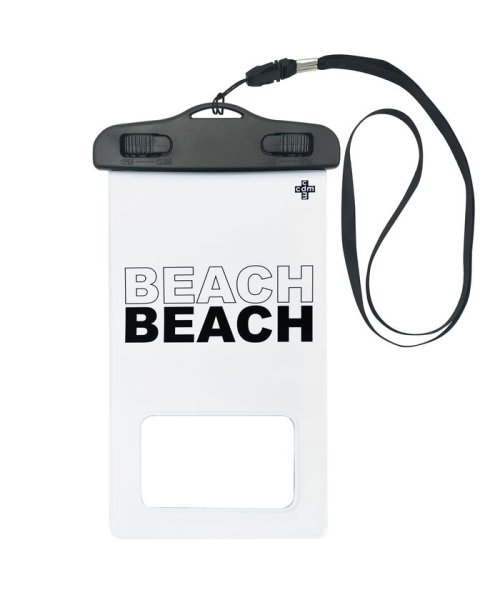 防水ポーチ シーディーエム cdm BEACH ホワイト iphone xperia galaxy 多機種対応 スマホケース