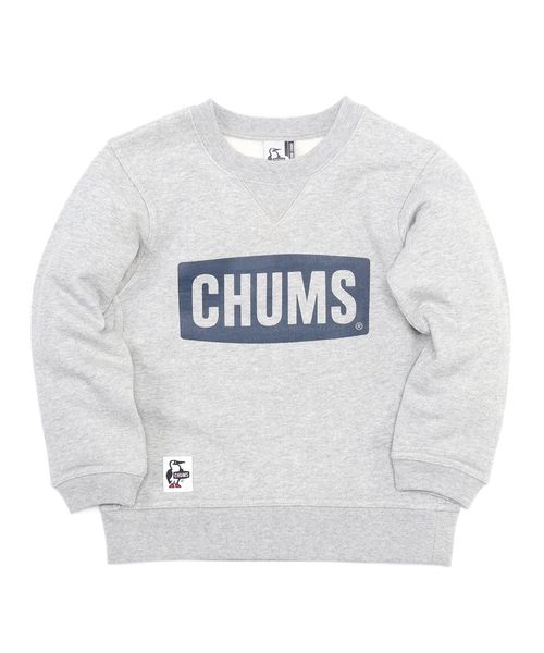 チャムス/KIDS CHUMS LOGO CREW TOP (キッズ チャムスロゴ クルートップ)