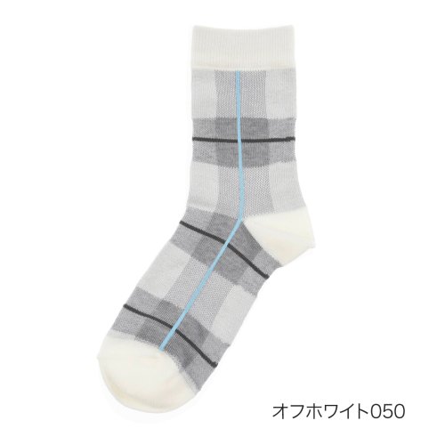 福助 公式 靴下 クルー丈 レディース MACKINTOSH PHILOSOPHY タータンチェック柄 カジュアル  3307－80L婦人 女性 フクス