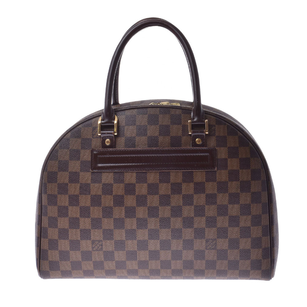 ルイヴィトンミニボストンバッグ ノリータ  14137 ブラウン ユニセックス ダミエキャンバス ハンドバッグ N41455  LOUIS VUITTON 中古