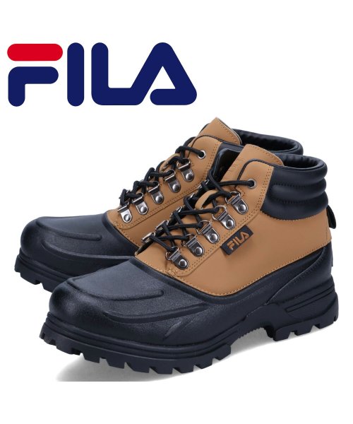 FILA フィラ ブーツ ウェザーテック メンズ 厚底 WEATHERTEC ブラウン 1SH40122－202