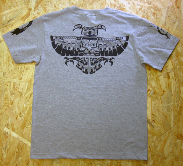 Eagle Falcon Inca Tribal TEE Gray