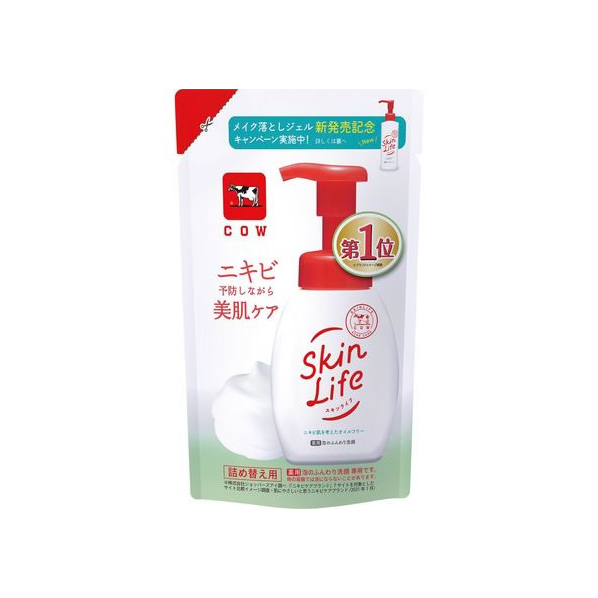 牛乳石鹸 スキンライフ 薬用泡のふんわり洗顔 詰替140mL FC395MP