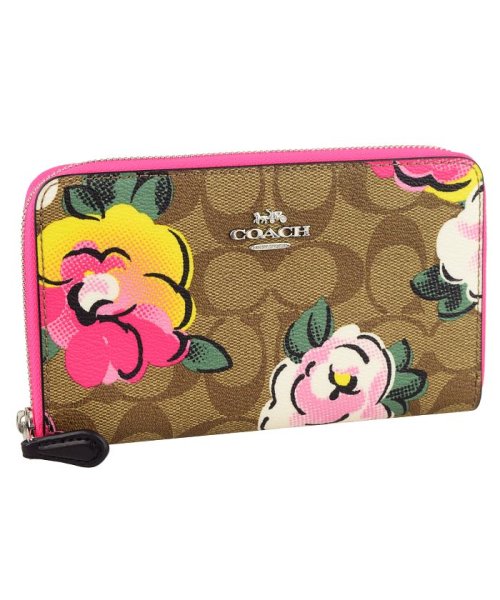 【Coach(コーチ)】Coach コーチ MEDIUM ID WALLET VINTAGE ROSE