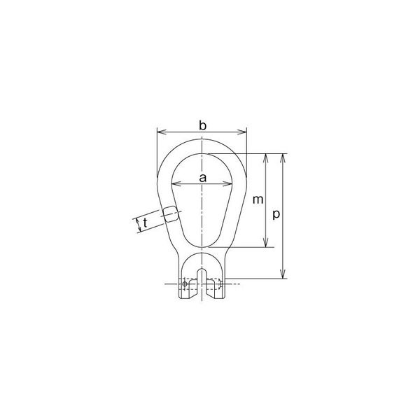 キトー チェーンスリング用金具 ピンタイプ ツリカナグVE VE2160 1台（直送品）