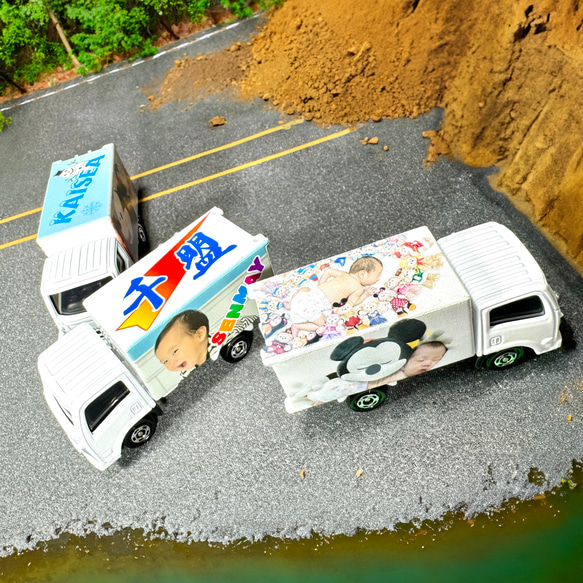 オリジナルミニカー（３面プリント）が１台から写真を送るだけカンタンオーダー大人も子ども大喜び（２４９９円〜）