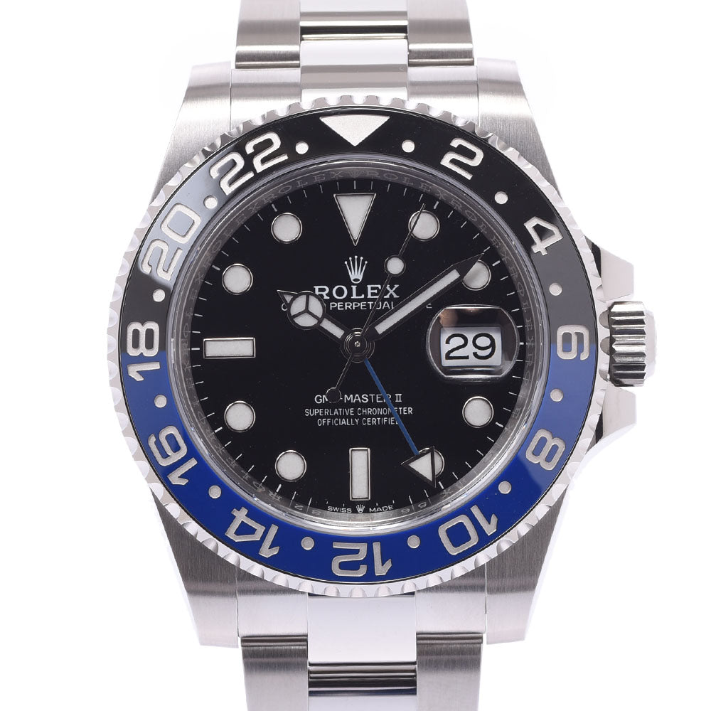 【現金特価】ROLEX ロレックス GMTマスター2 黒/青ベゼル オイスターブレス 126710BLNR メンズ SS 腕時計 自動巻き 黒文字盤 未使用 