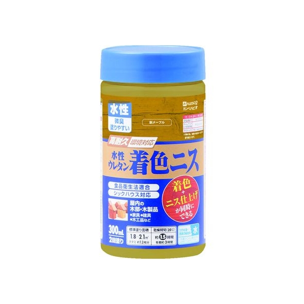 カンペハピオ KANSAI/水性ウレタン着色ニス 300ML 新メープル FC706JC-5429404