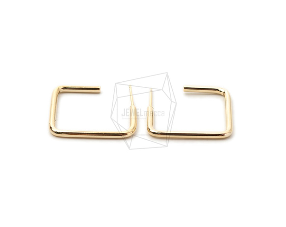 ERG-1667-G【2個入り】スクエアピアス,Square Post Earring/25mm X 25mm