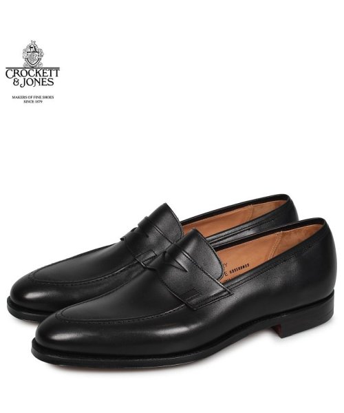 クロケット&ジョーンズ CROCKETT&JONES シドニー ローファー ペニーローファー シューズ メンズ SYDNEY Eワイズ ブラック 黒