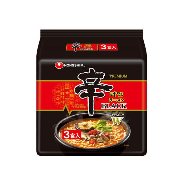 農心 農心ジャパン/辛ラーメンブラック130g×3食 FC248PY