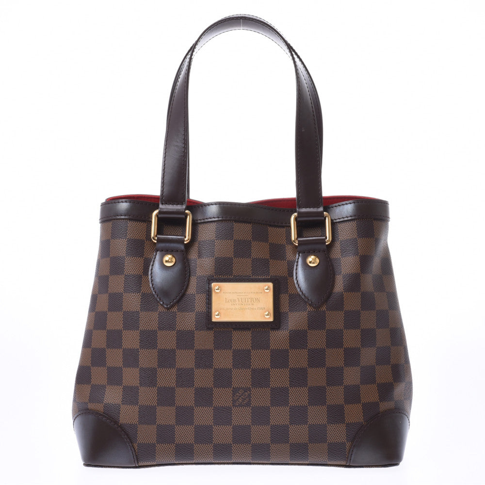 LOUIS VUITTON ルイヴィトン ダミエ ハムステッドPM ブラウン N51205 レディース ハンドバッグ Aランク 中古 