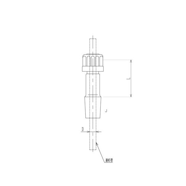 旭製作所 温度計ホルダー 40mm 適応管Φ8mm 3384-18-3M 1個 65-1837-68（直送品）