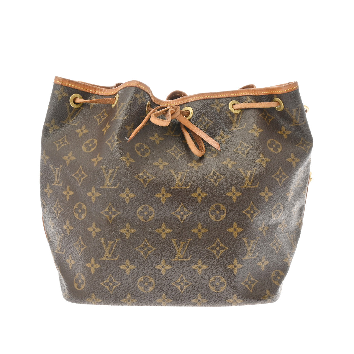 LOUIS VUITTON ルイヴィトン モノグラム プチノエ ブラウン M42226 レディース モノグラムキャンバス ショルダーバッグ Bランク 中古 