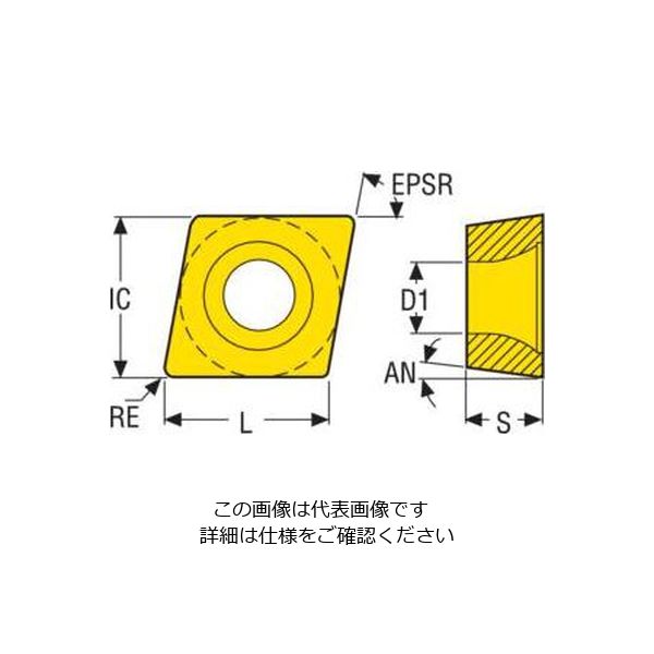 Seco Tools 旋削 外径用チップ CPMT060204-F1CP200 1セット（10個）（直送品）