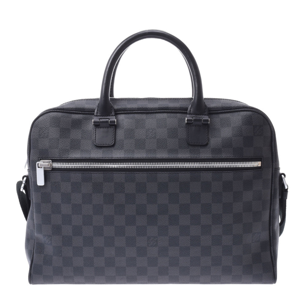 LOUIS VUITTON ルイヴィトン ダミエ グラフィット ホライゾン ブリーフケース 2WAYバッグ 黒/グレー N23211 メンズ ビジネスバッグ Aランク 中古 