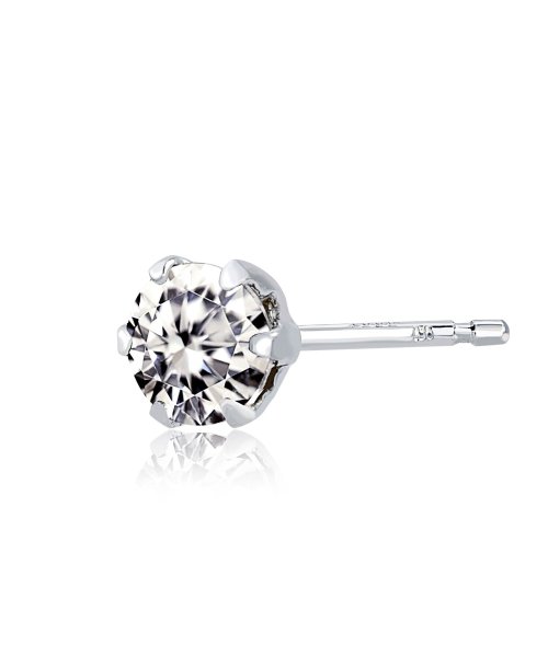 ララクリスティー 一粒ダイヤモンド 片耳ピアス 0.15ct プラチナ PT900 ゴールド K18YG le71－0019 LARA Christie