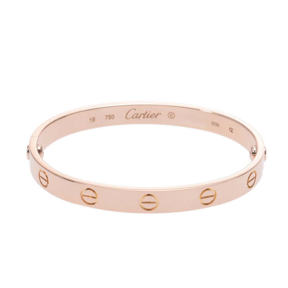 CARTIER カルティエ ラブブレスレット #16 旧型 ユニセックス K18PG ブレスレット Aランク 中古 